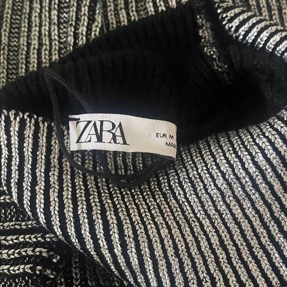 Zara Black and Gray Maxi Dress - Picture 3 of 3